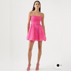 NWT Aje Evangeline Cornelli Mini Dress (US size 0, AU size 4)